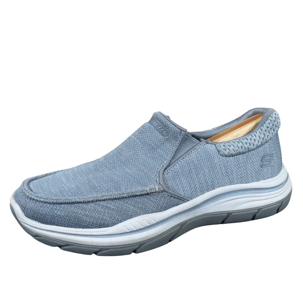 Skechers Expected 2.0-Andro Men Casual Slip On Size 8.5 Walking Gray‎ Fabric